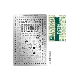 Stamping plate - Moyra  #46 Scrabble
