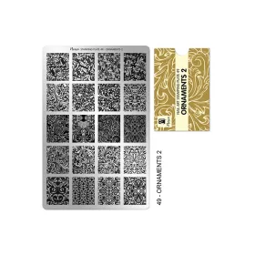 Stamping plate - Moyra  #49 Ornaments 2