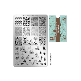 Stamping plate - Moyra  #51 Friends