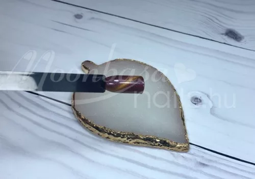 Tiger eye thermo gel polish 5ml #870 Glittery purple - rose quartz