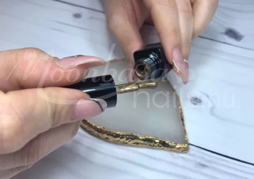 Tiger eye thermo gel polish 5ml #871 Glitter quartz - glitter sand