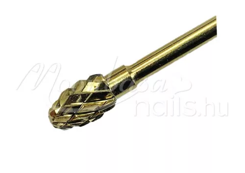 Carbide head for artificial nail filing  #010-2XC Gold conical