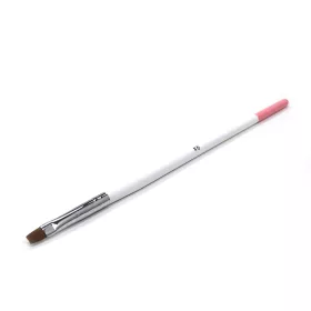Flat gel brush  Z021-6 White with pink tip
