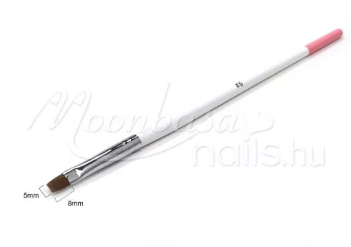 Flat gel brush  Z021-6 White with pink tip