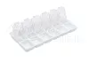 12-compartment Decorative Accessory Storage Box  #029-W White