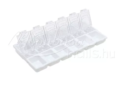 12-compartment Decorative Accessory Storage Box  #029-W White