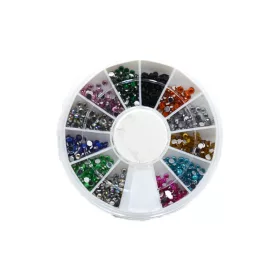 Nail decoration disc, 12 compartments, #020 Mixed