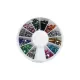 Nail decoration disc, 12 compartments, #020 Mixed