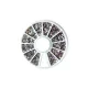 Nail decoration disc with 12 compartments #001 Crystal