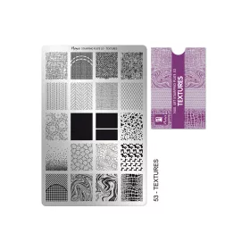 Stamping plate - Moyra  #53 Textures
