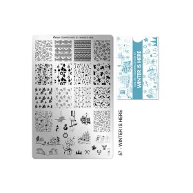 Stamping plate - Moyra  #57 Winter is here