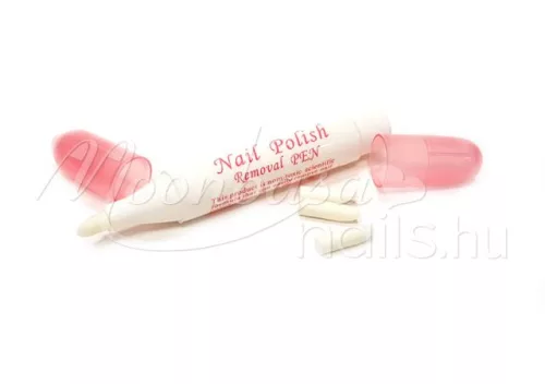 Nail polish repair pencil with 3 refills   White with pink tip