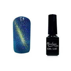 Tiger eye gel polish 5ml #843 Sparkling velvet blue