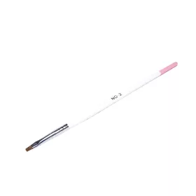 Flat gel brush  Z021-2 White with pink tip