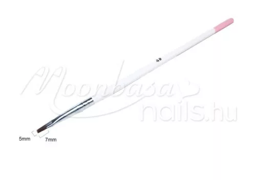 Flat gel brush  Z021-4 White with pink tip