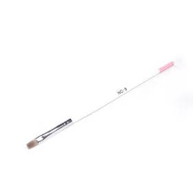 Flat gel brush  Z021-8 White with pink tip