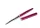 Rhinestone gel brush, flat  Z006-2 Dark pink