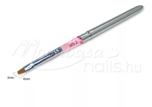 Metal gel brush, flat  Z008-2 Pink