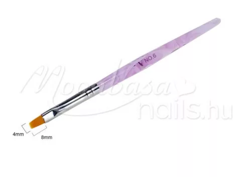Flat gel brush  Z004-6 Light purple