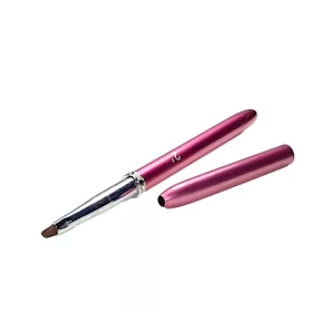 Angled gel brush  Z007-2 Pink with rhinestones
