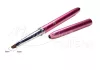 Angled gel brush  Z007-2 Pink with rhinestones