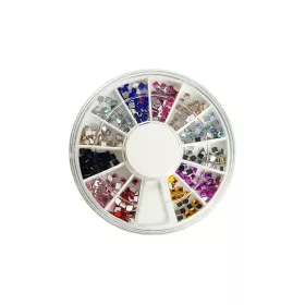   Nail decoration disc with 12 compartments #347 Colourful small tiles