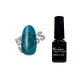 Amber glass gel polish 5ml #468 Dark aquamarine