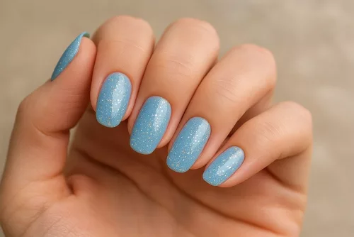Phosphorescent gel polish 5ml #633 Glittery blue
