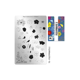 Stamping plate - Moyra  #70 Footprints 2
