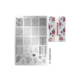 Stamping plate - Moyra  #74 Romantique