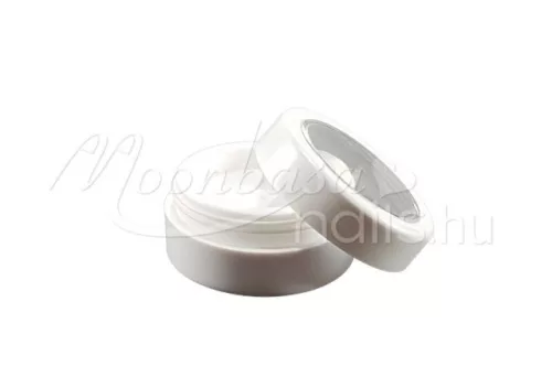 Plastic nail art storage jar with transparent lid 3 ml #027 White