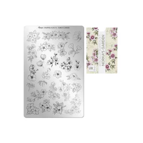 Stamping plate - Moyra  #75 Norka’s garden