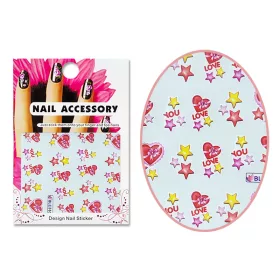 Acrylic effect sticker  BLE-0365 Love you hearts