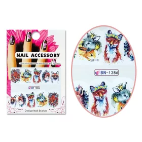 Acrylic effect sticker  BN-1286 Fox tale