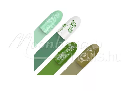 Stamping plate - Moyra  #079 Green leaves