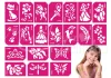 Girls' template set, 21 pieces  #501058 