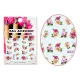 Acrylic effect sticker  BLE-1718 Colourful flowers