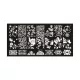 Nail stamping plate 6x12cm BC11 