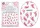 3D acrylic effect sticker  BLE-681D Pink butterflies