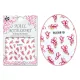 3D acrylic effect sticker  BLE-681D Pink butterflies