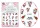 3D Acrylic Effect Sticker  E883 Animals in Santa Hats