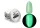 Fusion Acrylgel Luminous jar 30g #025 Green