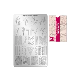 Stamping plate - Moyra  #087 Spider gel