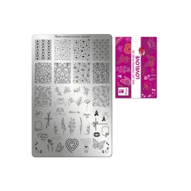 Stamping plate - Moyra  #088 Lovelove