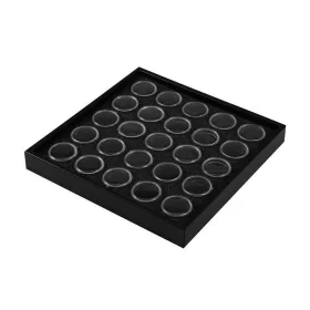 Nail art storage tray 25 pcs #035-25 Black