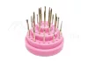 Carbide head storage Display box 48 pcs #015-R Pink