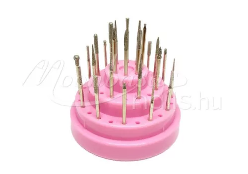 Carbide head storage Display box 48 pcs #015-R Pink