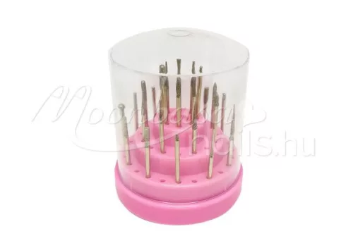 Carbide head storage Display box 48 pcs #015-R Pink