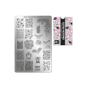 Stamping plate - Moyra  #90 Dragon Fruits