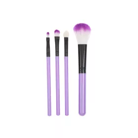 Makeup brush set, 4 pieces #066 Purple